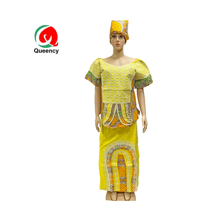 HD New Arrival Top Fashion African Bazin Clothes, Women Ankara traditional dress