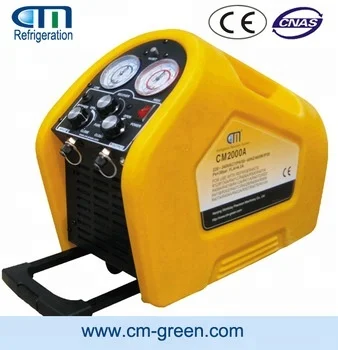 vehicle AC freon R134a R407C R22 R410A refrigerant portable recovery machine  CM2000A