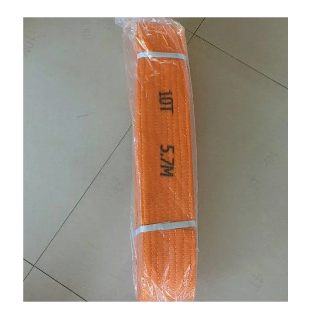 
Industrial WLL 10 T tonne flat duplex polyester webbing sling lifting sling belt strap becket eye safety factor 4 5 6 7 