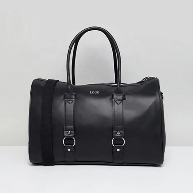 Custom Large Capacity Business Weekender Leather Men Duffle BagTravel Bag