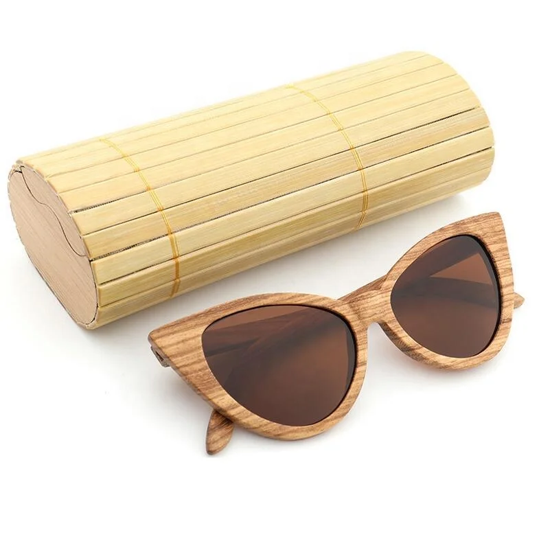 Stylish sunglasses eyeglasses frames optical glasses wood UV400 men and women fashion cat eye sunglasses