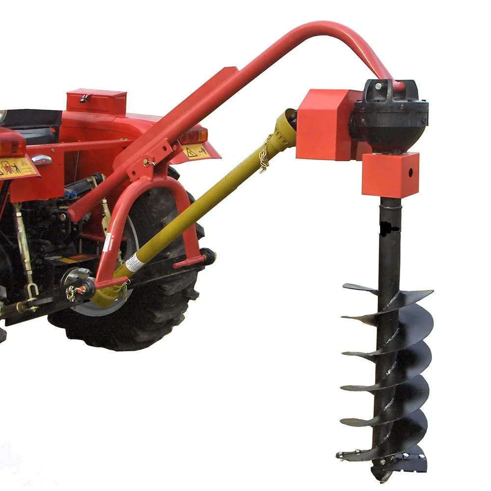 Tractor Mounted Post Hole Digger Mini Tractor Post Hole Digger