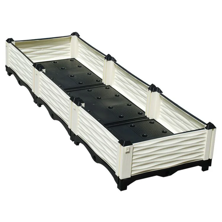 Suntour Outdoor Large Garden Planter Bed Collapsible Planting Boxs