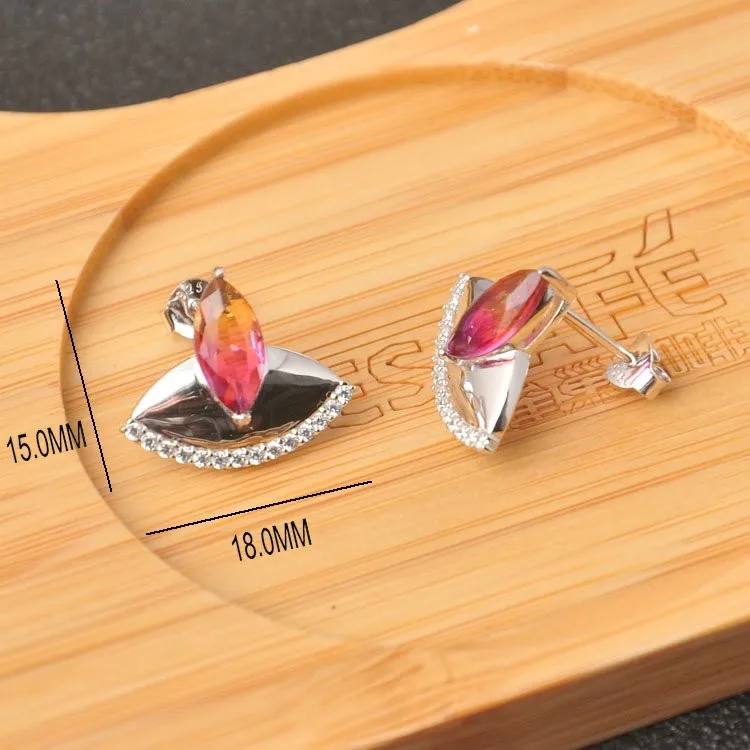 OB Women Jewelry  Fine Jewelry Necklace 925 sterling silver Silver Rainbow Fusion stone Pendant for immediately delivery gifts