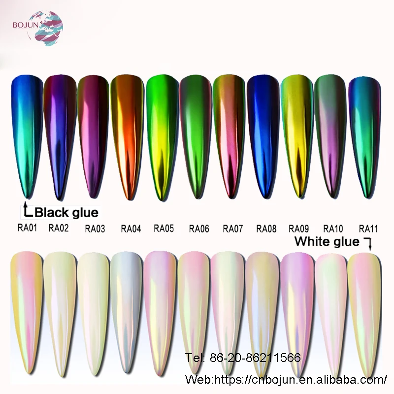 BOJUN Аврора пигмент ногтей порошок слюды жемчужный пигмент акриловый порошок для продажи