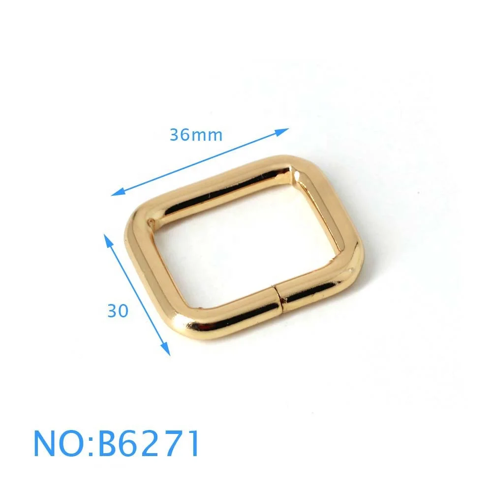 Handbag Rings Hardware Rectangle Ring For Bag Square Ring Buckle Rectangle Metal Buckles For Straps