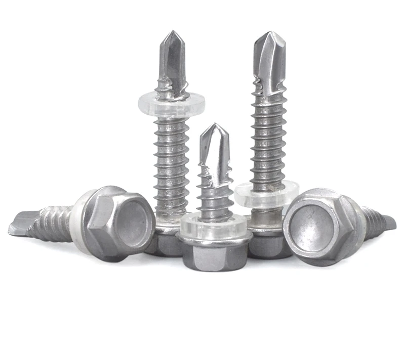 High quality OEM galvanized ss #8 304 316 stainless steel flange head self-drilling self drilling tail screw with undercut