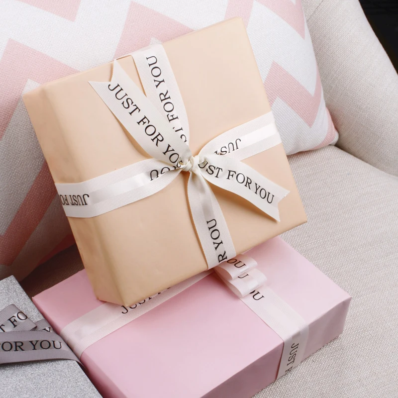 Декоративная лента из полиэстера для упаковки подарков на день Святого Валентина, 25 мм, 50 ярдов