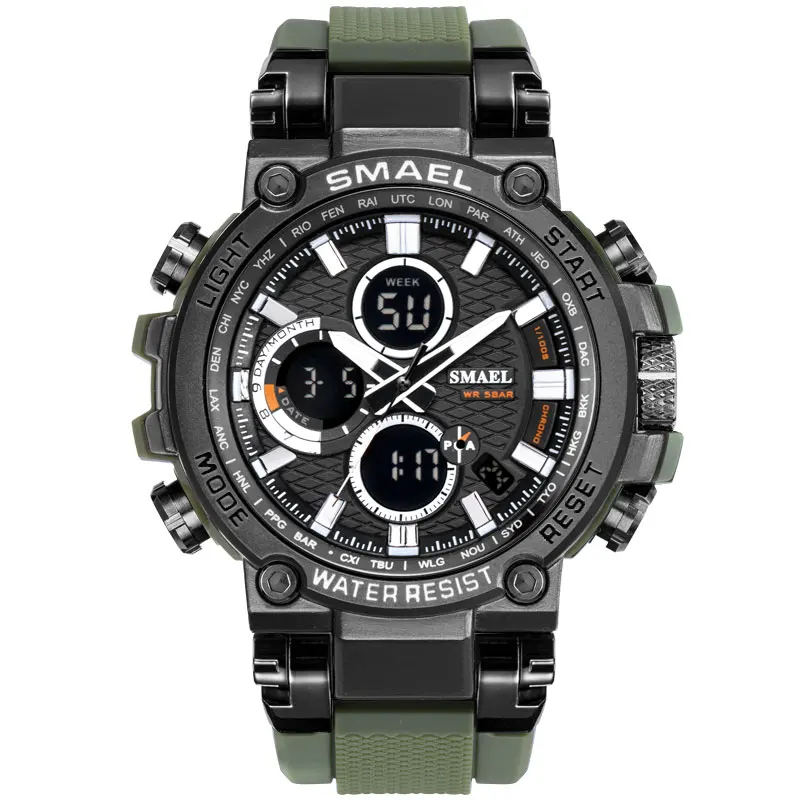 
SMAEL Manufacturer Wholesale New Product 1803 Sport 50M Resistant Electronic Sport Wrist Watch 