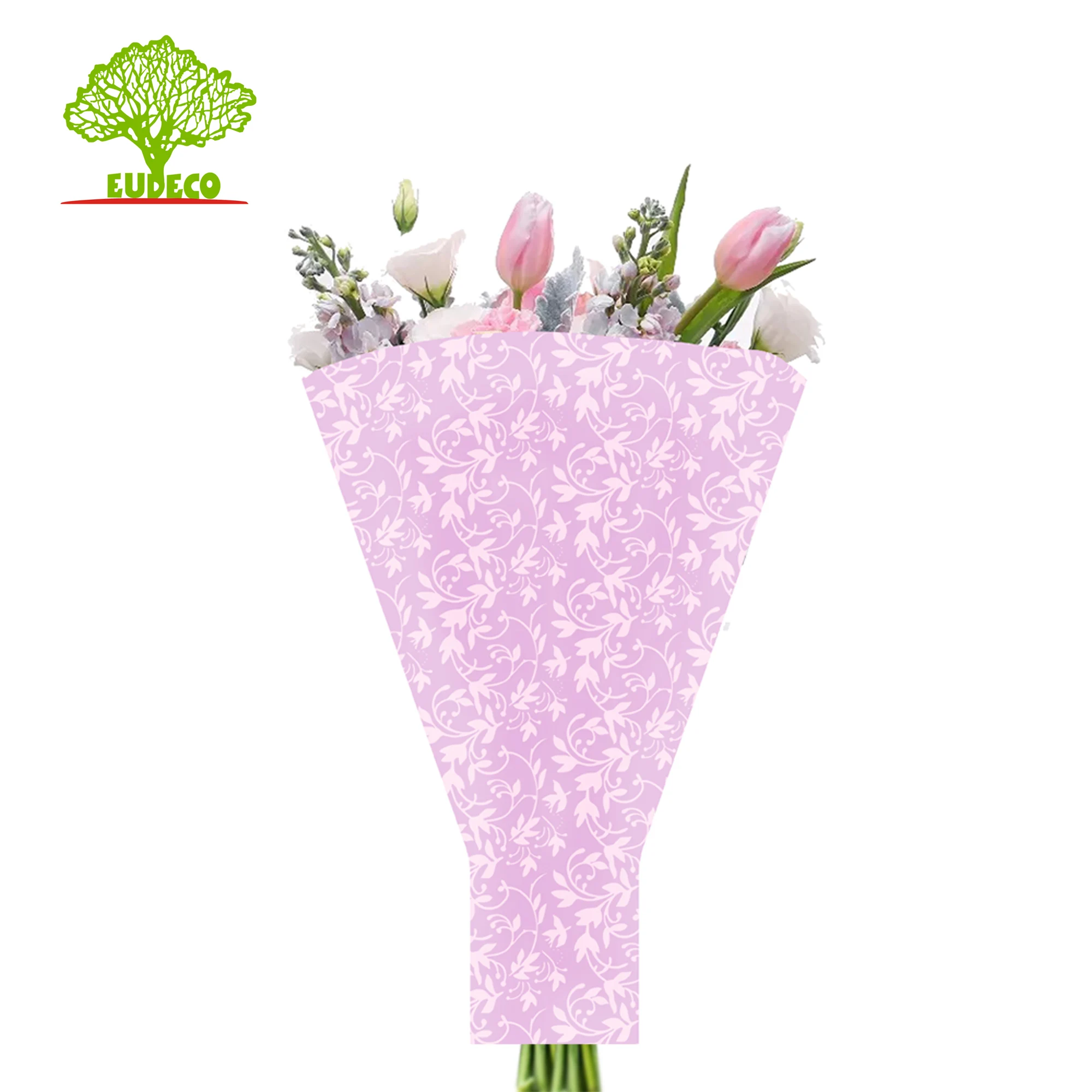 fabric plastic packaging sleeves printed fabric wrapping paper sleeves gift bags holder Y Shape Bopp sleeves