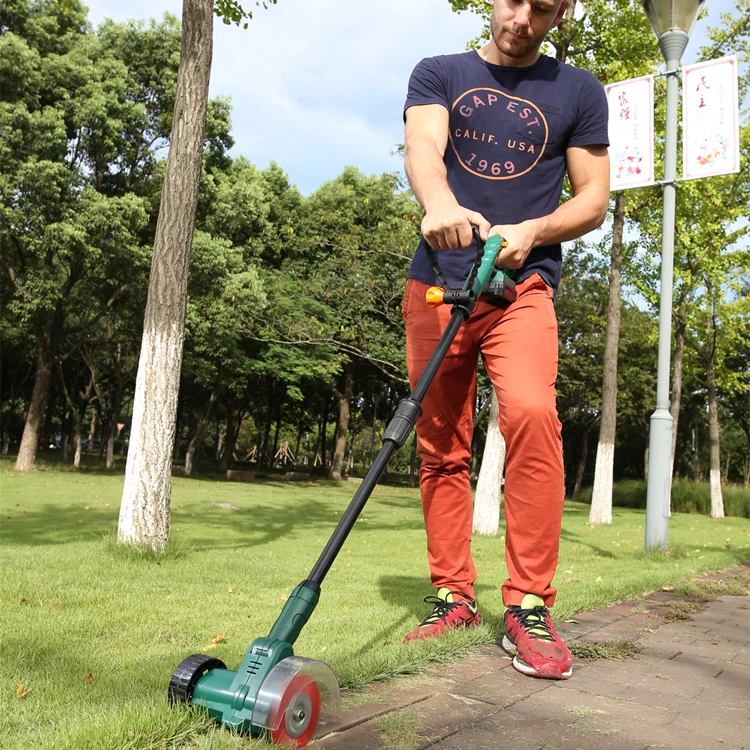 
Garden hot sale Tool 20V Cordless electronic walk behind manual pushed sweeping easy garden sweeper 