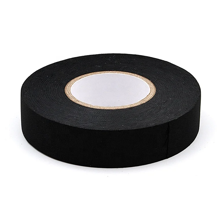 Strong adhesion low price anti-aging black wire harness polyester fabric cloth pet tape for automotive car cables prevention