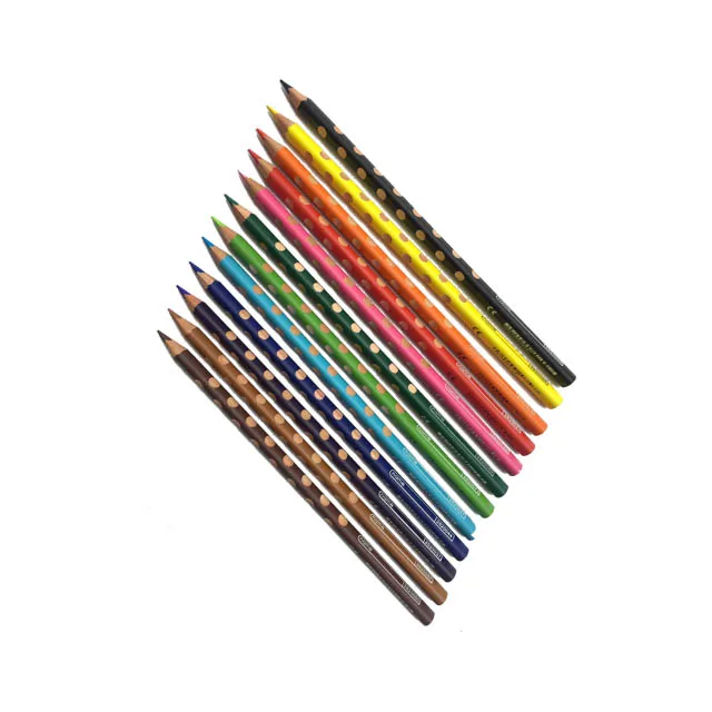 Wholesale correct the handwriting Wooden color pencil hole art color pencils set for Kids