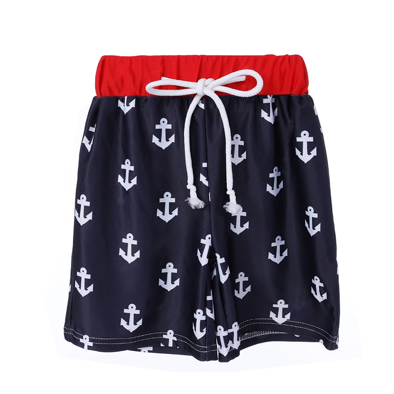2019 Baby Boy Clothes Wholesale Children Boutique Clothing Printed Boy Swimsuit Boy Swimming Trunks With Drawstrings