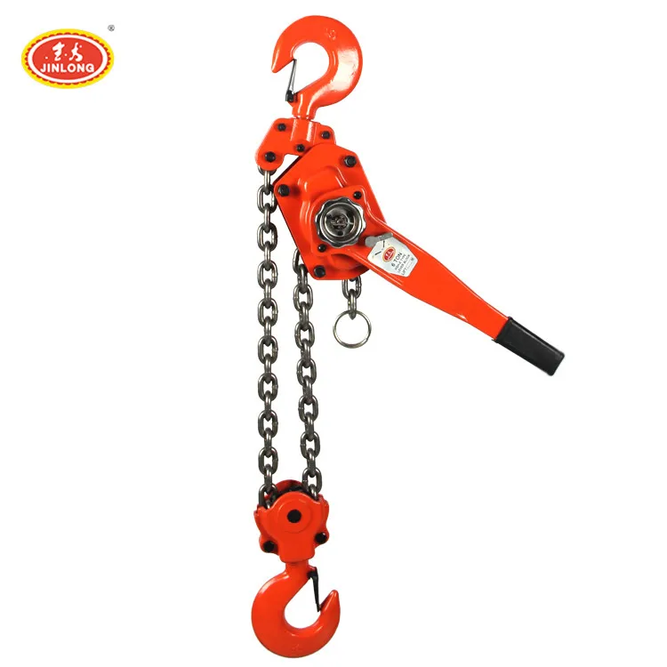 High quality 1 2 3 5 6 for wire rope, load capacity 2t lever chain hoist block with CE certificate
