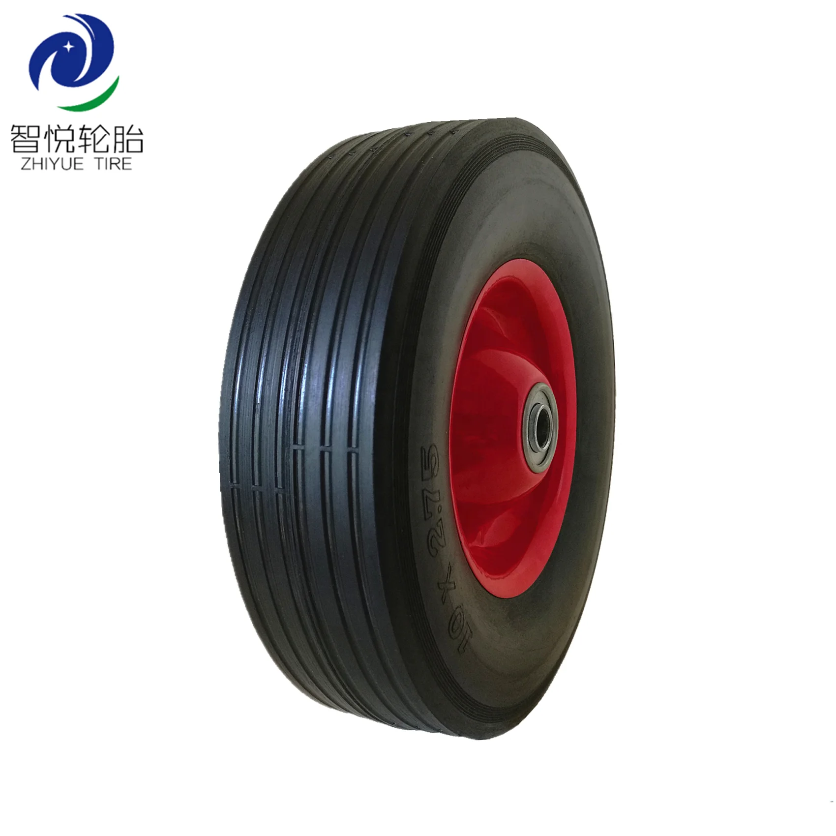 10 inch solid rubber tires 250mm rubber wheel for generator, hand truck, trolley