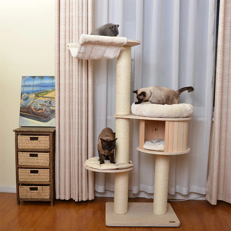 China supplier modern luxurious funny sisal cat tree