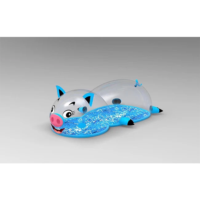 Cute pink pig inflatable crystal palace transparent star bubble house playground,Inflatable dome Bubble tent with ocean ball