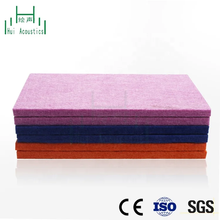 Pet Polyester Fiber Sheet Lightweight Wall Panel Home Theatre Sound Panels
