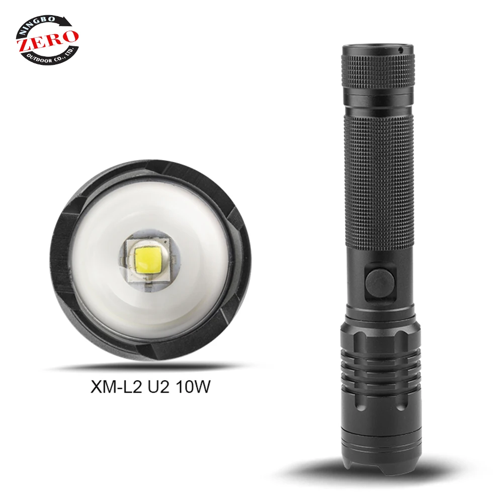 
High Power USB Rechargeable Strobe Flash Light Tactical LED Long Focus Waterproof Hunting Hand Torch Lamp 