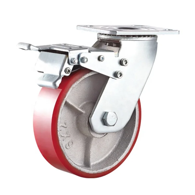 
Factory Supplier 100Mm Plastic Trolley Wheels 