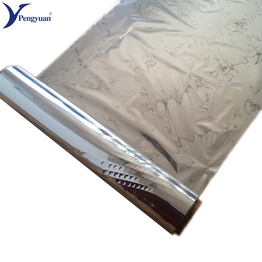 Aluminized matte metallized mylar film