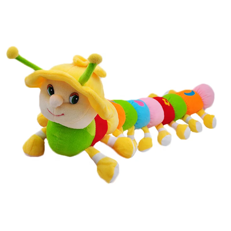 Wholesale Popular Animal Rainbow Plush Caterpillar Toy