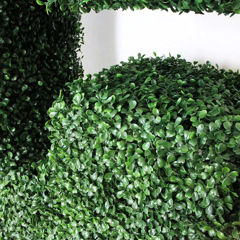 New design artificial boxwood hedge boxwood topiary letter for decor