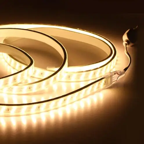 Waterproof Led strip 220V 2835 SMD 180 Leds m Three Row flexible tape light