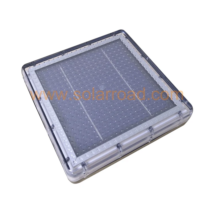 SOLARROAD RS-302 Transparent PC LED Garden Light Solar Brick