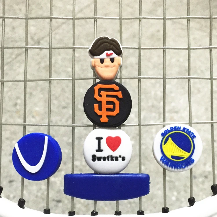 Горячая Распродажа, высококачественный Вибрационный демпфер для тенниса в форме логотипа на заказ