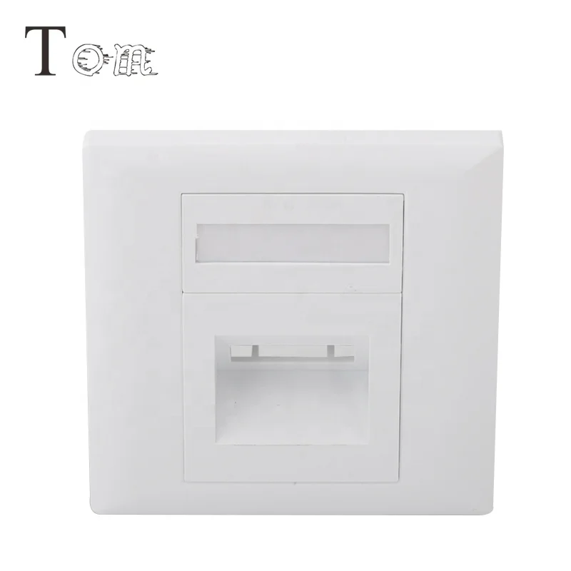 TOM-MB-15-02 86*86mm Fiber face plate ,2 Port SC/LC Fiber Face Plate Tom-MB-15-02 Fiber face plate