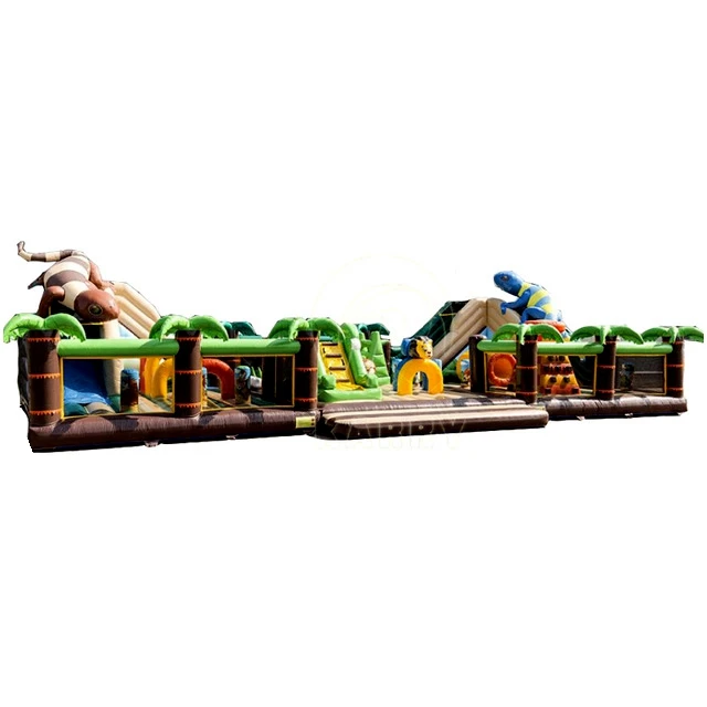 inflatable lizard trampoline amusement park game made of 0.55mm PVC