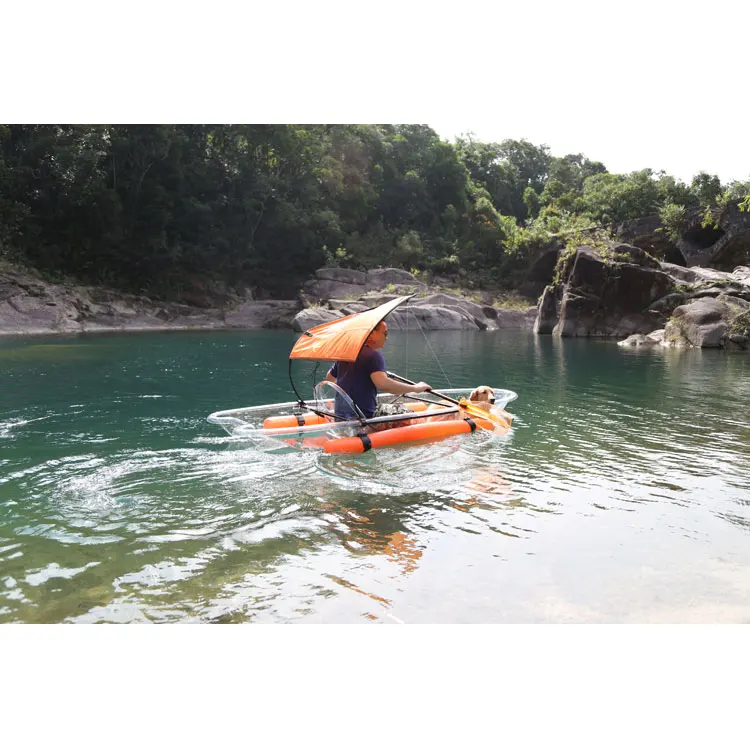 New Launched Clear Kayak New Design Crystal see through Transparent canoe