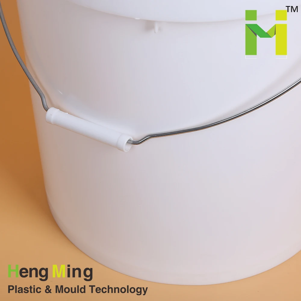 
wholesale 5 gallon 20l white empty paint heavy duty plastic buckets with lid 