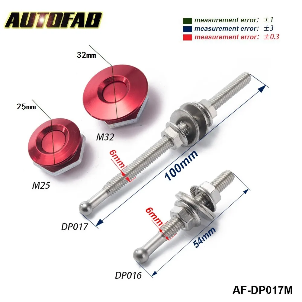 
Universal Aluminum Quick Latch Hood Pin Kit Rrear Bumper Release For GM Chevy Chevrolet For BMW For Audi For SUBARU 