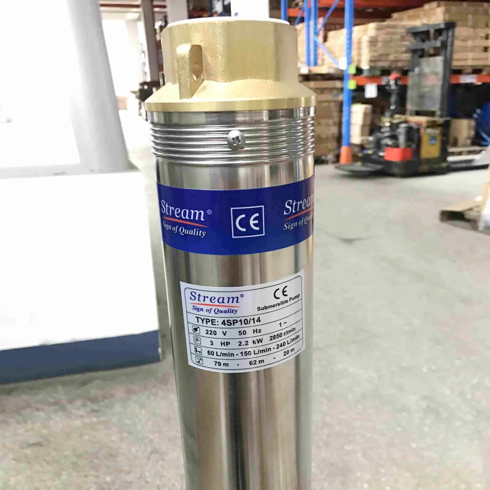 4 Inch Diameter qj Series Deep Well Multistage Submersible Water Pumps