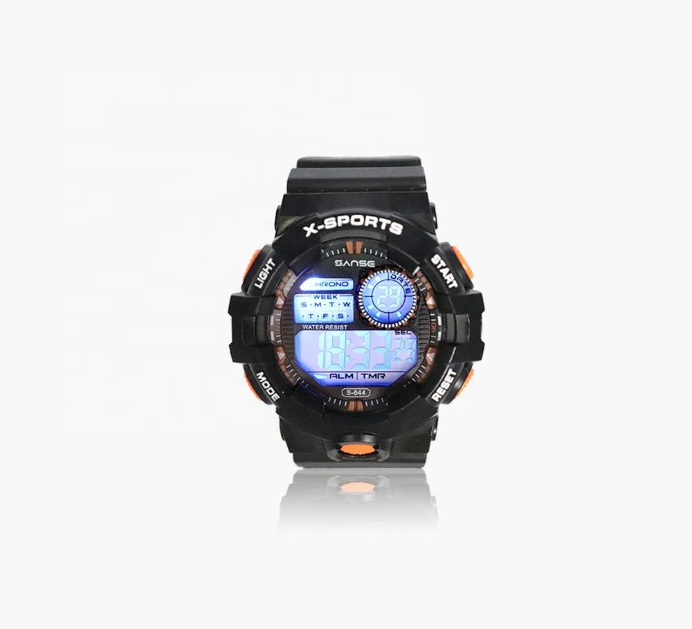 Sanse S-644 reloj модные Многофункциональные цветные легкие водонепроницаемые мужские цифровые спортивные часы