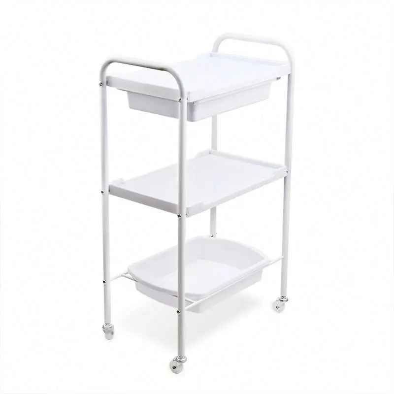 2019 hot sale professional portable salon cart trolley on wheels