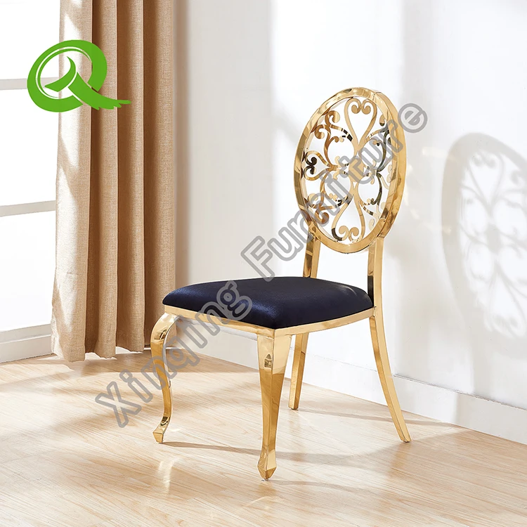 
Modern metal velvet stackable dining chair for hotel and wedding 