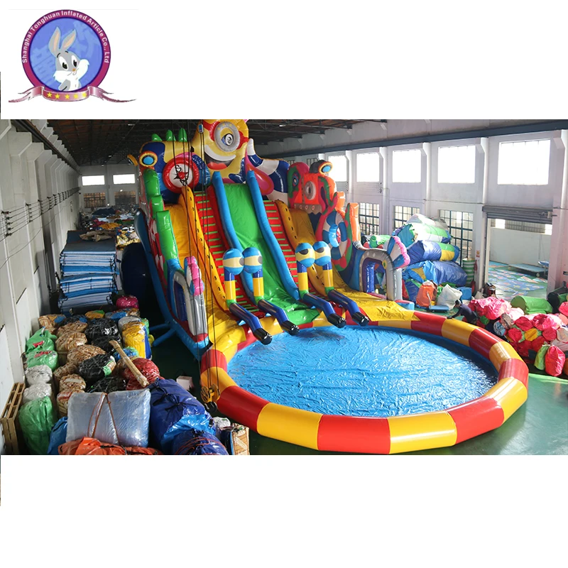 Professional design inflatable water slide water adults build a water park pool inflatable toy