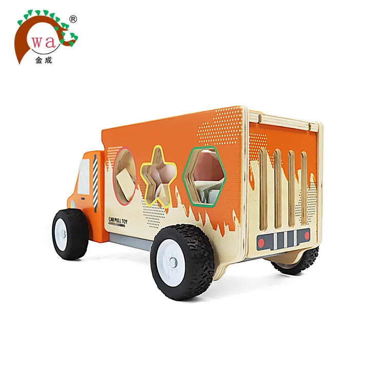 
Wooden Shape Sorting Dump Truck Toy 