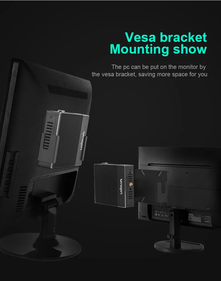 Big Sale Fanless Minipc Dual LAN Portable 12V 8G RAM 500GB HDD Mini PC Computer