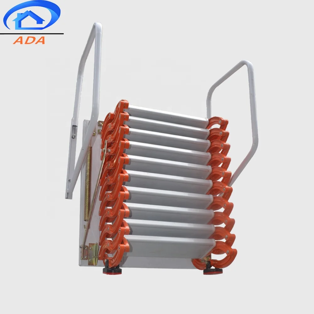 High quality retractable wall mounted stairs telescopic retractable loft folding step ladder