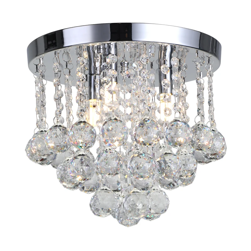 2022 hot sale high quality clear small crystal antique european style chandelier ceiling lamp