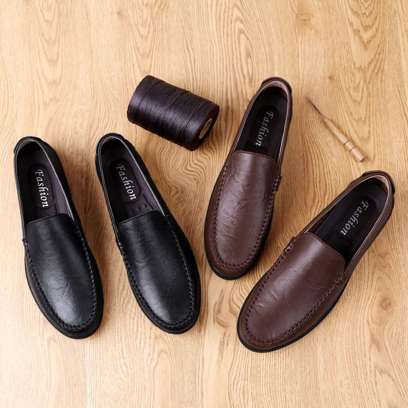 
Customize Fashion Handmade Leather Shoes Genuine Leather Men Dress Casual Shoes 