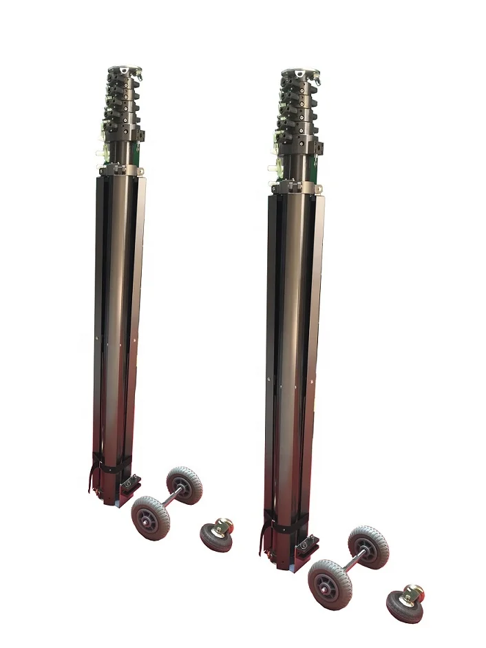 heavy duty vehicle mounted mobile telecommunication telescopic tower
