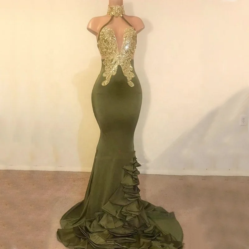 Sequins Beaded Long Gown Glitter Sexy Revealing Big Ass Photos Evening Dress