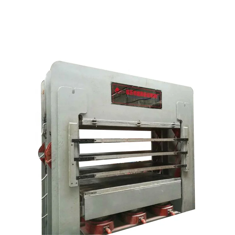 Hot press door panel skin machine