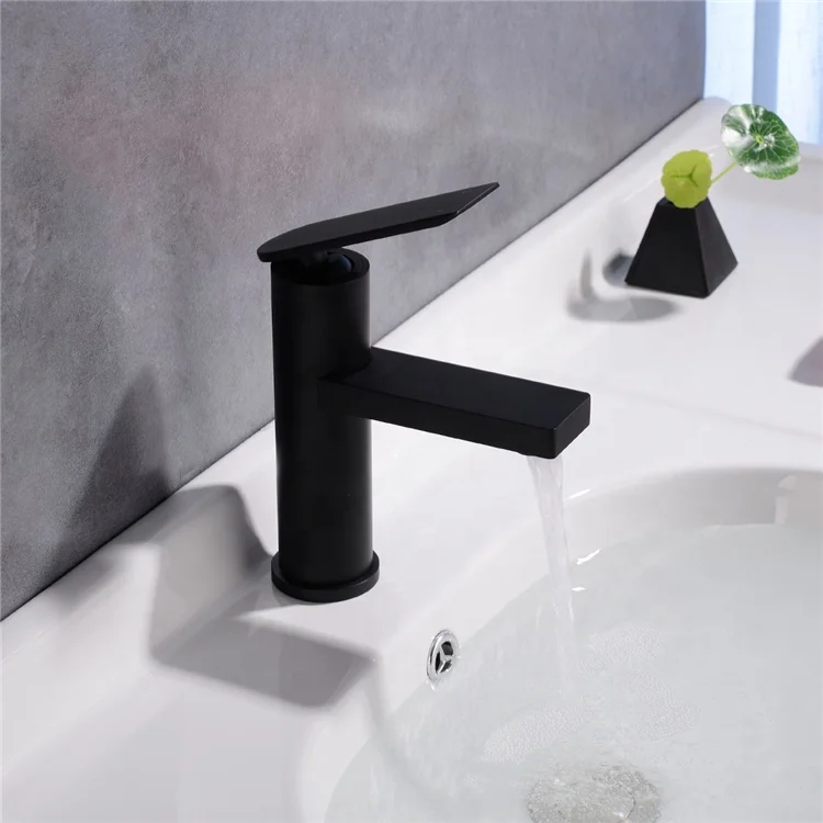 Смеситель для раковины в ванной комнате с одной ручкой, латунный кран для горячей и холодной воды, матовый золотой/черный/хром